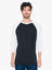 UNISEX POLY-COTTON 3/4 SLEEVE RAGLAN T-SHIRT | AABB453