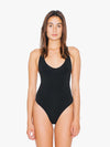 WOMEN'S COTTON SPANDEX TANK THONG BODYSUIT | AARSA8336