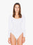 WOMEN'S COTTON SPANDEX L/S DOUBLE U-NECK BODYSUIT | AARSA8357