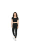 WOMEN'S COTTON SPANDEX SHORT SLEEVE CROP TOP | AARSA8380