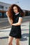 WOMEN'S POLY-COTTON RINGER T-SHIRT DRESS | AARSABB3274