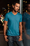 ADULT TRI-BLEND V-NECK TEE | AN6752