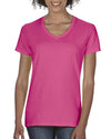 LADIES' MIDWEIGHT V-NECK TEE | CC3199