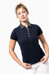 LADIES' TWO-TONE JERSEY POLO SHIRT | KA261