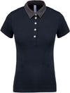 LADIES' TWO-TONE JERSEY POLO SHIRT | KA261