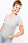LADIES' SHORT-SLEEVED V-NECK T-SHIRT | KA3015