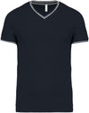 MEN'S PIQUÉ KNIT V-NECK T-SHIRT | KA374