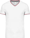 MEN'S PIQUÉ KNIT V-NECK T-SHIRT | KA374