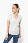 LADIES' SHORT-SLEEVED V-NECK T-SHIRT | KA381