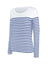 LADIES’ LONG-SLEEVED BRETON STRIPE TOP | KA386