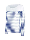 LADIES’ LONG-SLEEVED BRETON STRIPE TOP | KA386