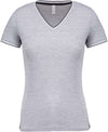 LADIES' PIQUÉ KNIT V-NECK T-SHIRT | KA394