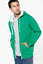 MEN'S CONTRAST HOODED FULL ZIP SWEATSHIRT | KA466