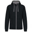 MEN'S CONTRAST HOODED FULL ZIP SWEATSHIRT | KA466
