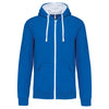 MEN'S CONTRAST HOODED FULL ZIP SWEATSHIRT | KA466