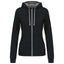 LADIES’ CONTRAST HOODED FULL ZIP SWEATSHIRT | KA467
