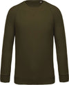 MEN'S ORGANIC COTTON CREW NECK RAGLAN SLEEVE SWEATSHIRT | KA480