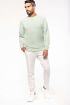 MEN'S ORGANIC COTTON CREW NECK RAGLAN SLEEVE SWEATSHIRT | KA480