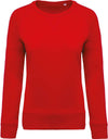 LADIES’ ORGANIC COTTON CREW NECK RAGLAN SLEEVE SWEATSHIRT | KA481