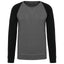 MEN'S TWO-TONE ORGANIC CREW NECK RAGLAN SLEEVE SWEATSHIRT | KA491