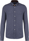LONG-SLEEVED JACQUARD KNIT SHIRT | KA507