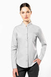 LADIES' LONG-SLEEVED MANDARIN COLLAR SHIRT | KA514