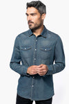 MEN'S LONG-SLEEVED DENIM SHIRT | KA519