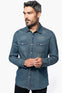 MEN'S LONG-SLEEVED DENIM SHIRT | KA519