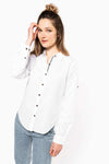 LADIES' LONG SLEEVE LINEN AND COTTON SHIRT | KA589