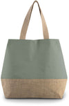 CANVAS & JUTE HOLD-ALL SHOPPER BAG | KI0235