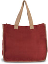 JUTE BAG WITH CONTRAST STITCHING | KI0248