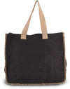 JUTE BAG WITH CONTRAST STITCHING | KI0248