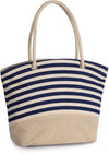 JUTE CANVAS DUFFEL SHOPPING BAG | KI0283
