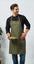 ‘BARLEY’ CONTRAST STITCH SUSTAINABLE BIB APRON | PR121