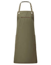 ‘BARLEY’ CONTRAST STITCH SUSTAINABLE BIB APRON | PR121
