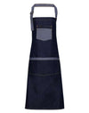 'DOMAIN' CONTRAST DENIM BIB APRON | PR127