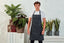 'DISTRICT' WAXED LOOK DENIM BIB APRON | PR134