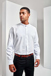 BANDED COLLAR 'GRANDAD' LONG SLEEVE SHIRT | PR258