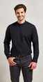 BANDED COLLAR 'GRANDAD' LONG SLEEVE SHIRT | PR258