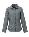 WOMEN'S CROSS-DYE ROLL SLEEVE POPLIN BAR SHIRT | PR317
