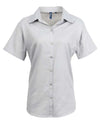 WOMEN'S SHORT SLEEVE SIGNATURE OXFORD BLOUSE | PR336