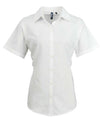 WOMEN'S SHORT SLEEVE SIGNATURE OXFORD BLOUSE | PR336