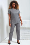 ‘VIOLA' LINEN-LOOK CUT NECK BEAUTY TUNIC | PR688