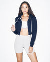 WOMEN'S FLEX FLEECE CROPPED ZIP HOODED SWEATSHIRT | AAF397