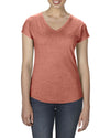 WOMEN'S TRI-BLEND V-NECK TEE | ANL6750V