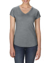 WOMEN'S TRI-BLEND V-NECK TEE | ANL6750V