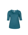 WOMEN’S TRI-BLEND DEEP SCOOP 1/2 SLEEVE TEE | ANL6756