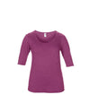 WOMEN’S TRI-BLEND DEEP SCOOP 1/2 SLEEVE TEE | ANL6756