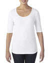 WOMEN’S TRI-BLEND DEEP SCOOP 1/2 SLEEVE TEE | ANL6756