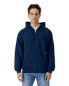 SOFTSTYLE® MIDWEIGHT FLEECE ADULT FULL ZIP HOODED SWEATSHIRT | GISF600